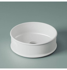 Раковина накладная Artceram Atelier 44 см без отв. белый ATL001 01 00