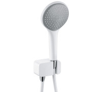 Душевой набор Kludi Freshline лейка 120 мм 1 режим со шланговым подключением белый 678709100