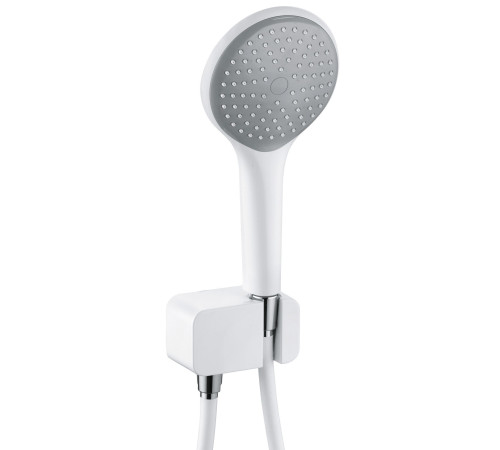 Душевой набор Kludi Freshline лейка 120 мм 1 режим со шланговым подключением белый 678709100