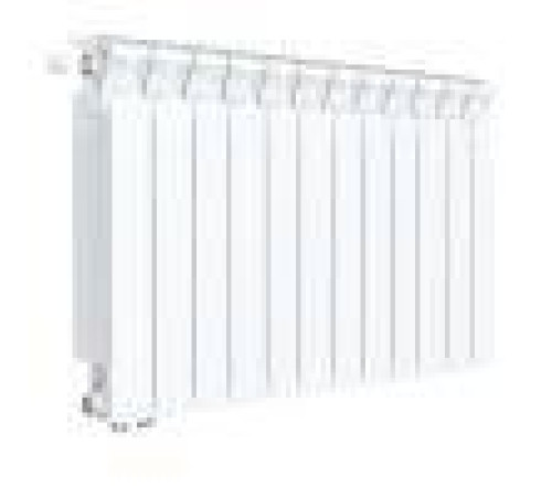 Радиатор биметаллический Rifar Monolit Ventil 500 11 секций левое подключение RAL 9016 rmvlf50011