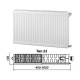 Радиатор стальной панельный Kermi therm-x2 Profil-K FK0 тип 22 300x500 мм боковое подключение FK0220300501N2