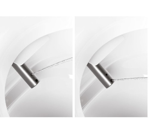 Унитаз-биде подвесной GSI WClean безободковый 590х375 мм белый матовый 7418K09