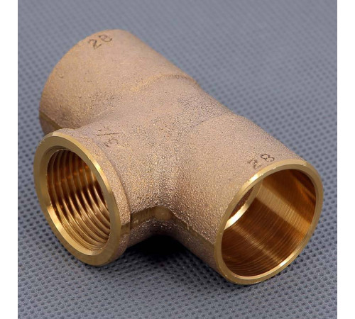 Тройник бронзовый под пайку Viega 28х3/4 ВР 112035