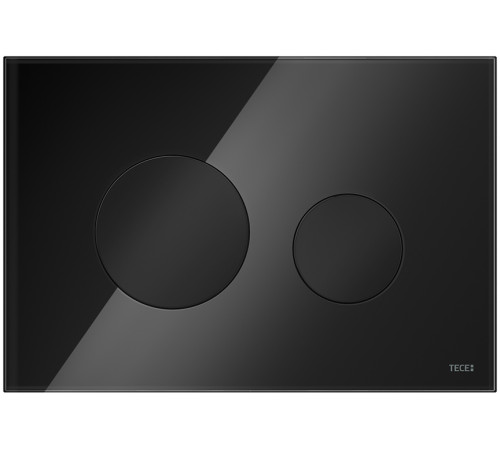 Панель смыва для унитаза TECE TECEloop стекло черное клавиши черные 9240657