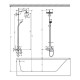 Душевая система Hansgrohe Croma E 280 1jet Showerpipe с термостатом для ванны хром 27687000
