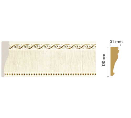 Молдинг DECOMASTER 170-6 120х31х2400 мм 170-6