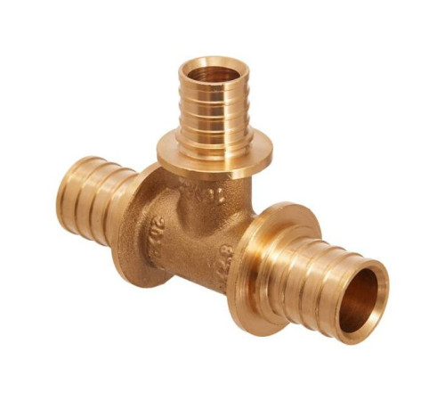 Тройник аксиальный латунный Smart Install 25x3.5-16x2.2-25x3.5 мм 52184S