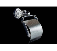 Держатель туалетной бумаги Boheme Murano Cristal с крышкой хром 10901-CRST-CH