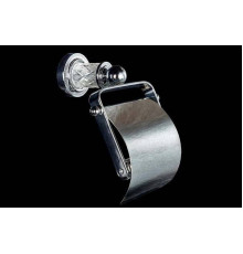 Держатель туалетной бумаги Boheme Murano Cristal с крышкой хром 10901-CRST-CH