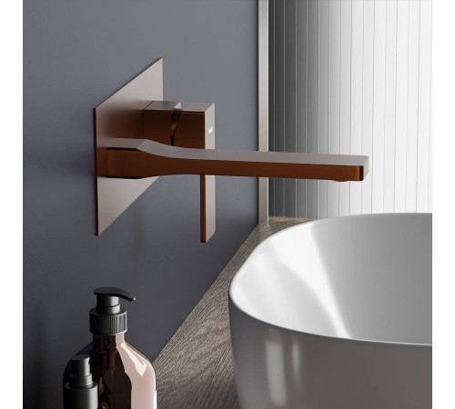 Смеситель для раковины встраиваемый AM.PM Gala розовое золото 530260500