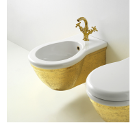 Биде подвесное Globo Paestum 57х38 см 1 отверстие Marble A04 PAS10.A04