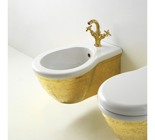 Биде подвесное Globo Paestum 57х38 см 1 отверстие Marble A04 PAS10.A04