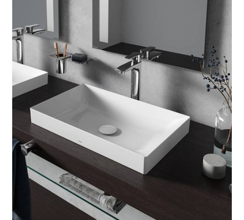 Раковина TOTO TR 60x38 см полувстраиваемая без отверстия белый L4716RE#XW