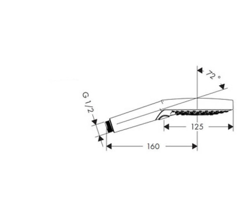 Ручной душ Hansgrohe Raindance Select S 120 3jet 120 мм хром/белый 26530400