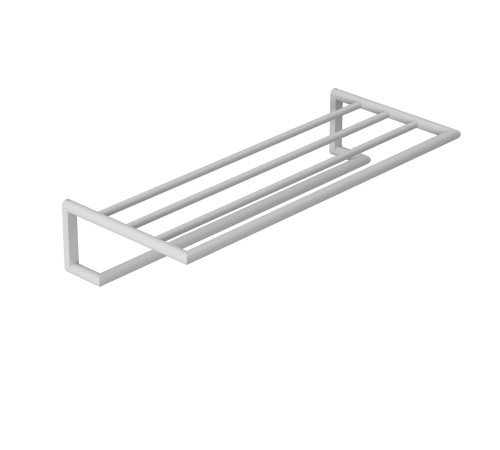Держатель для полотенец с полкой Kludi Vela R 600 мм белый матовый 5898953