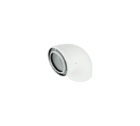 Колено 90° коаксиальное Thermona 110/160 мм PP-R/FE для конденсационных котлов TR.111690C