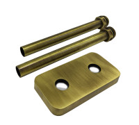 Комплект трубок SR Rubinetterie 15x1.0 мм с наружной резьбой 1/2x15 и отражателем 50 мм бронза A494-1500ZE15