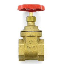 Задвижка клиновидная латунная Uni-Fitt 1 ВВ PN20 142G4000