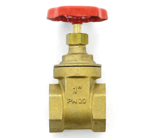 Задвижка клиновидная латунная Uni-Fitt 1 ВВ PN20 142G4000