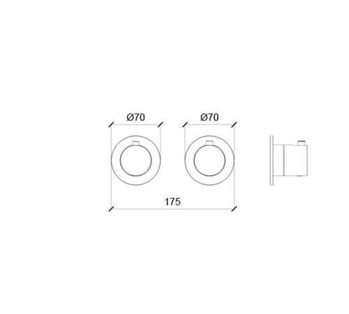 Смеситель для душа Almar Modular встраиваемый термостатический 2-3 положения хром E180132.CR