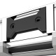 Полочка для душа Keuco Edition 11 со стеклоочистителем подвесная silver-anodized/хром 11159010000