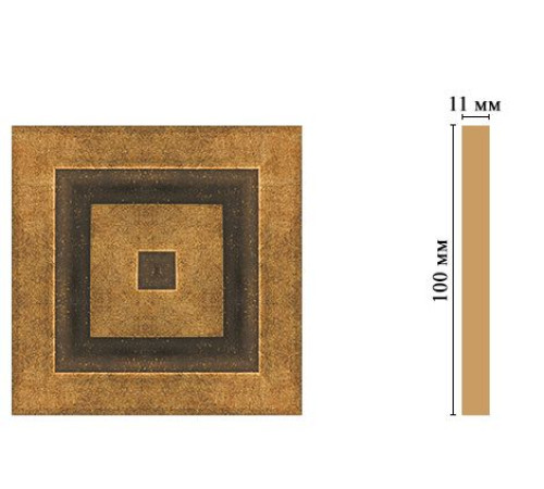 Вставка декоративная Decomaster D205-57 полистирол 100х100х11 мм D205-57