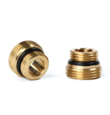 Комплект ниппелей резьбозажимных REHAU 3/4 x 1/2 Н ЕК-Н с уплотнением (2 шт) 12407113001