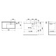 Раковина Laufen Kartell 90x46x12 см 1 отверстие без перелива белая 8.1033.9.000.111.1
