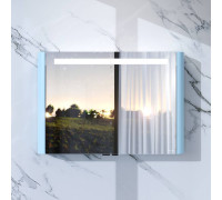 Зеркальный шкаф с подсветкой AM.PM Inspire V2.0 100 см светло-голубой M30MCX1001BG