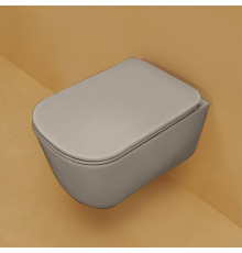 Унитаз подвесной Kerasan Tribeca 54х35 см безободковый орех Nocciola 511481