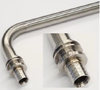 Трубка Г-образная REHAU RAUTITAN 20x250 мм нержавеющая сталь 11096681002