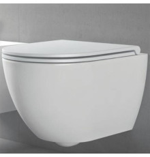 Унитаз подвесной Azzurra Comoda безободковый 51.5x36 см Bianco lucido CMVCSPE00000BI