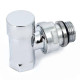 Вентиль обратный Carlo Poletti Compact угловой НВ 1/2 хром V150410B