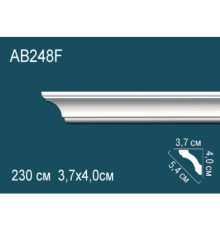 Карниз потолочный Perfect AB248F гибкий полиуретановый 180x180x2000 мм AB248F