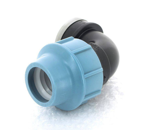 Угольник обжимной Unidelta Deltone 40х1 1/4 внутренняя резьба для ПНД труб 1009040005