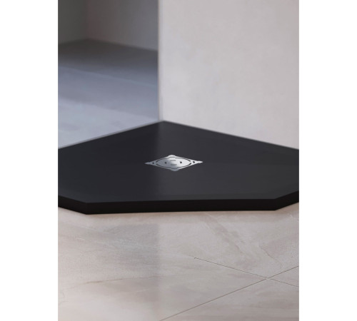 Душевой поддон трапеция RGW Stone Tray ST/T-G графит 800x800 мм 16155088-02