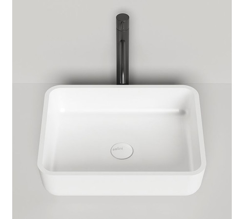 Раковина накладная Salini Gloria 48х38х12 см S-Stone белая матовая 1102209M