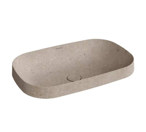 Раковина встраиваемая сверху Kerama Marazzi Magica 65.5х42 см без отверстия бежевый камень MA.wbi.65\STB