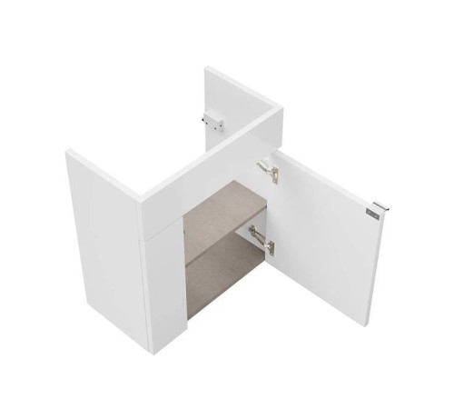 Тумба подвесная с раковиной Kerama Marazzi Lato 49.5х27х55 см белый глянец LA.wb.50 / LAT.50.1\WHT