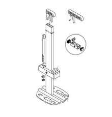 Внутренняя вертикальная консоль Vogel & Noot для радиаторов BH 300-554 мм RAL 9016 ZB01380001