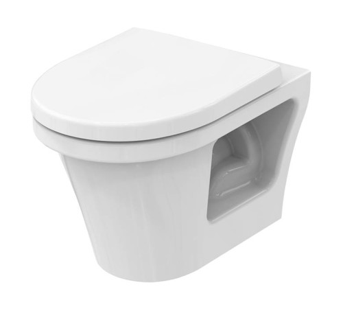 Унитаз подвесной TOTO CF безободковый с сиденьем без микролифта 355x540 мм CW132Y#NW1/VC130