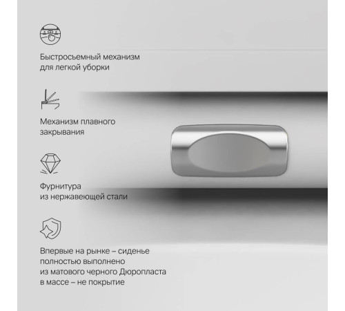 Унитаз подвесной AM.PM Spirit V2.0 FlashClean с сиденьем микролифт матовый C701700MWSC