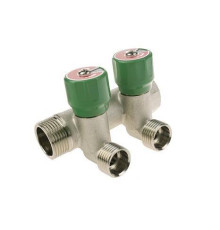 Коллектор модульный ELSEN 3/4 3 контура 1/2 HP ПУ с вентилями латунь EMW03.03