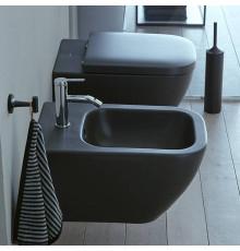 Биде подвесное Duravit Happy D.2 Plus 35.5 x 54 см антрацит матовый 2258151300