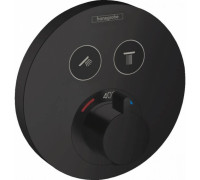 Термостат для душа Hansgrohe ShowerSelect на 2 потребителя черный матовый 15743670