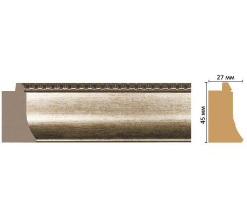 Багет из полистирола DECOMASTER FM18-1 45х27х2850 мм FM18-1