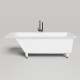 Ванна встраиваемая Salini Cascata 170х75х60 см S-Sense белый глянцевый с ножками 23101H/104113G