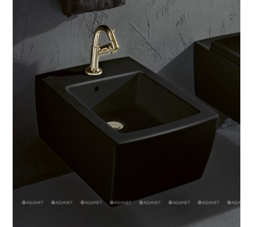 Биде подвесное Villeroy & Boch Memento 2.0 375x560 мм Ebony CeramicPlus 443300S5