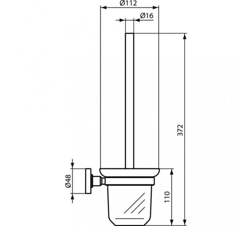Набор аксессуаров Ideal Standard IOM матовый черный A9246XG