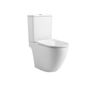 Унитаз-компакт напольный безободковый Aquatek Европа Tornado горизонтальный выпуск сиденье микролифт AQ2903T-00